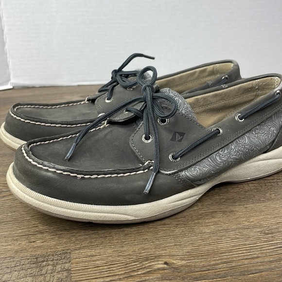 Sperry Women’ Top-Sider Intrepid Dark Grey Boat Shoes, size 10 - Picture 5 of 10